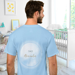 Camiseta Estamos en Cloud 9 Blue Dad para ser Baby Shower