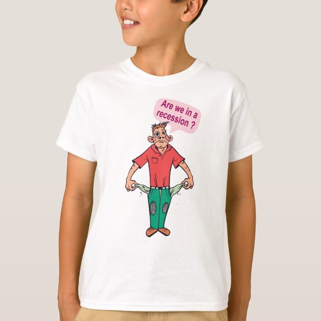 Camiseta ¿Estamos en recesión? (Anverso)