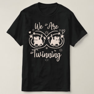 Camiseta Estamos gemelos con My Bestie Pulseras Día de los