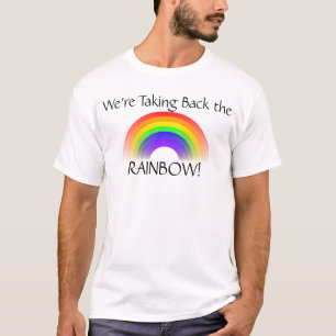 Camiseta Estamos recuperando el arcoiris con verso bíblico