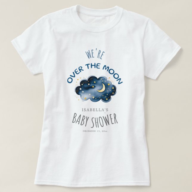 Camiseta Estamos sobre la luna............................. (Diseño del anverso)