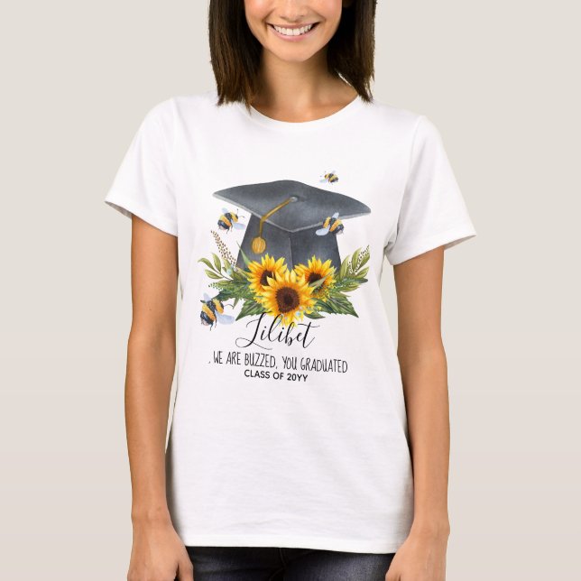 Camiseta ¡Estamos SORPRENDIDOS! ABEJAS personalizadas GRADU (Anverso)