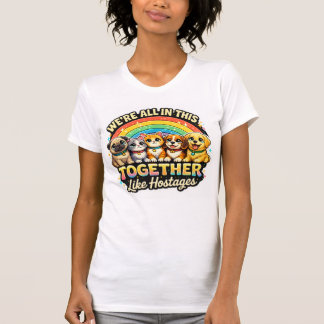 Camiseta Estamos Todos Juntos en Esto Como Rehenes
