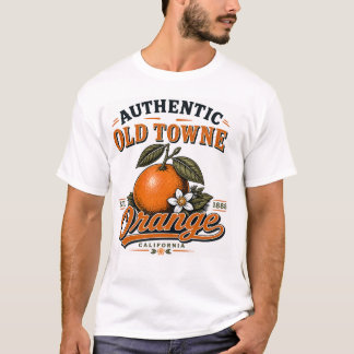 Camiseta Estampa auténtica de Old Towne Orange
