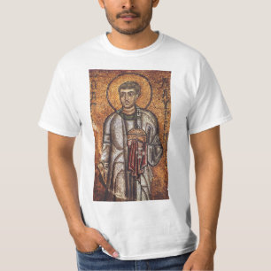 Camiseta Estampa de arte mosaico ortodoxo de San Lorenzo