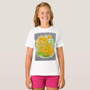 Camiseta estampa de diseño floral