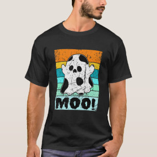 Camiseta Estampa de vaca mugiendo para ropa de Halloween pa