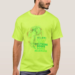 Camiseta estampa moderna de gran danés