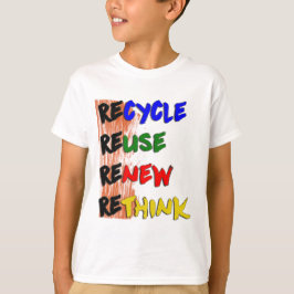 Camiseta Estampa Recicle reutilize renove repense