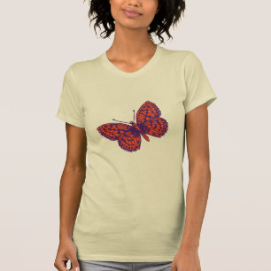 Camiseta estampada con mariposa fritillary