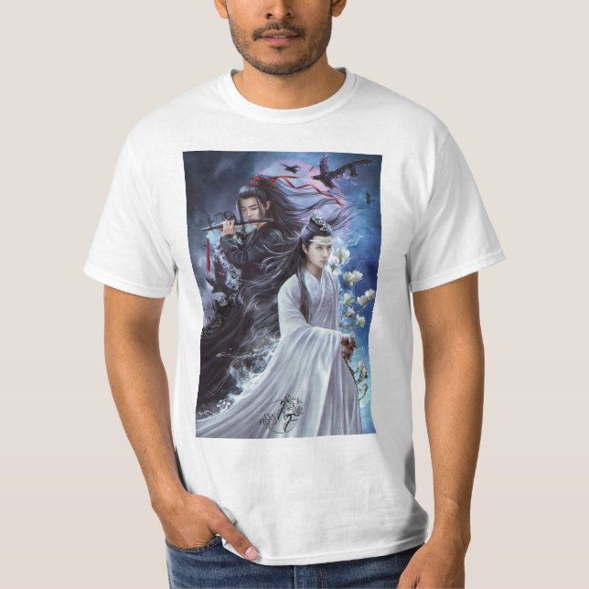 Camiseta estampada de dramas chinos - Ventilador e (Anverso)
