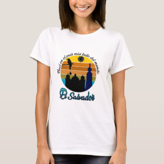 CAMISETA ESTAMPADA EL PAIS MAS BELLO EL SALVADOR