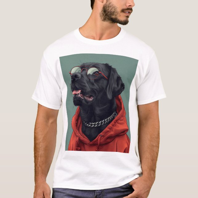 Camiseta estampado animal funky T-Shirt (Anverso)