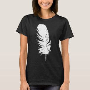 Camiseta Estampado casual gráfico sin mangas pluma blanca