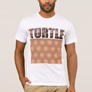 Camiseta Estampado de animales borroso de la tortuga de