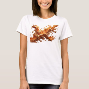 Camiseta Estampado de ESTRELLAS DORADAS naranja que llama l