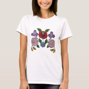 Camiseta Estampado de flores de Kalocsai