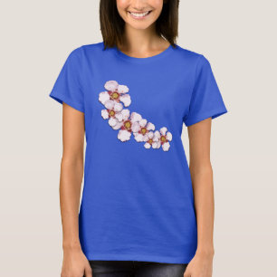 Camiseta Estampado de flores de la flor de Teatree del