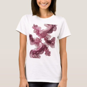 Camiseta Estampado de flores esponjosas de tela plateada co
