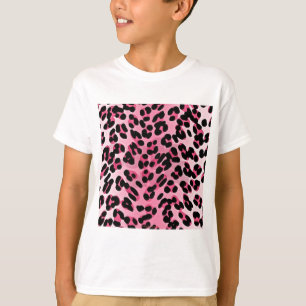 Camiseta Estampado de Guepardo Rosa RAB Rockabilly