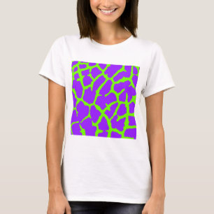 Camiseta Estampado de jirafa menta amatista