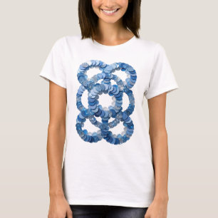 Camiseta Estampado de lentejuelas azules Witty Blue