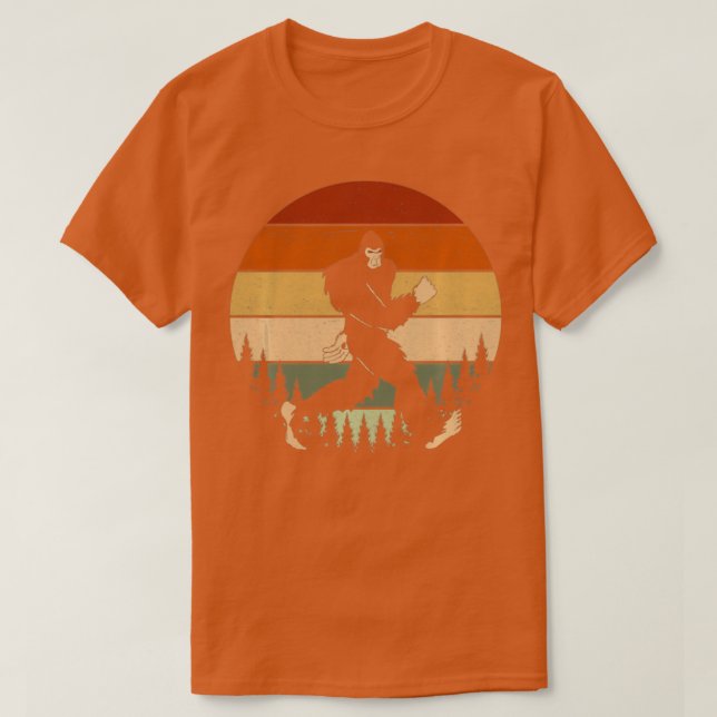 Camiseta Estampado de Sasquatch Retro de Camino Grande (Diseño del anverso)