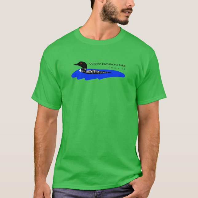 Camiseta Estampado gráfico sobrecargado de Quetico Loon (Anverso)