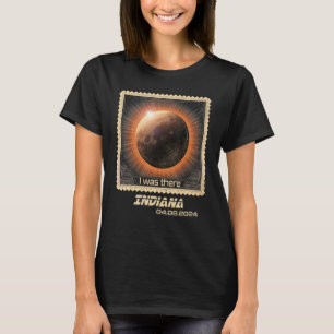 Camiseta Estampado retro Eclipse solar total 2024 Indiana