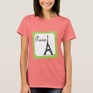 Camiseta Estampado verde de París