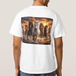 Camiseta Estampida de Espíritu Salvaje – Arte de Caballos M
