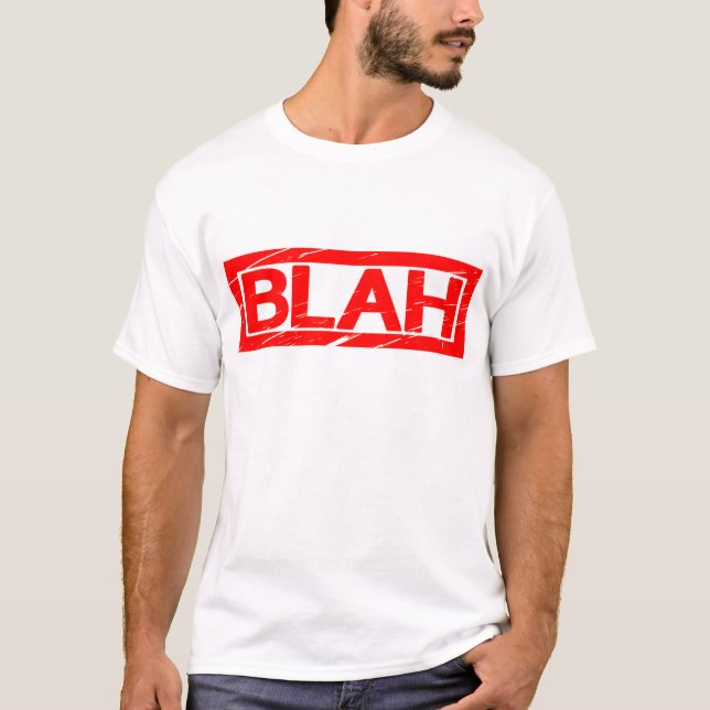 Camiseta Estampilla Blah (Anverso)