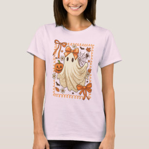 Camiseta Estampilla de calabaza de Halloween con gantín de 