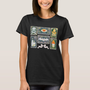 Camiseta Estampilla de calabaza de temporada espumosa de Ha