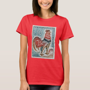 Camiseta Estampilla de gallos de París