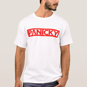 Camiseta Estampilla de pánico