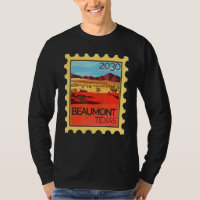 Estampilla De Poescenario Con El Paisaje Del Desie