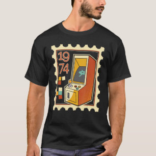 Camiseta Estampilla De Postage Con Máquina De Caza De Compu
