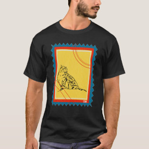 Camiseta Estampilla de rehenes leopardo de animales salvaje