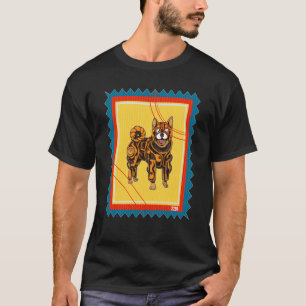 Camiseta Estampilla de rehenes vintage Shiba Inu Steampunk