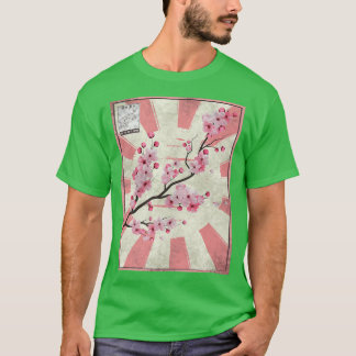 Camiseta Estampilla japonesa de la flor de cerezo Sakura