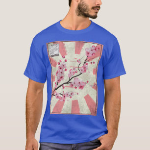 Camiseta Estampilla japonesa de la flor de cerezo Sakura