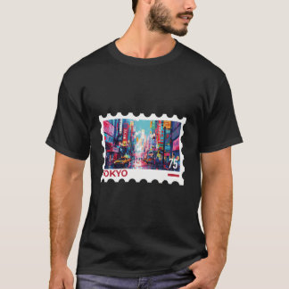 Camiseta Estampilla japonesa de rehenes en Tokio