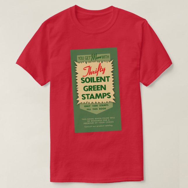 Camiseta Estampillas verdes de suelo (Diseño del anverso)