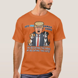 Camiseta Están comiendo a los perros, es gracioso que Trump