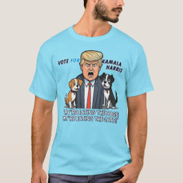 Camiseta Están comiendo a los perros, es gracioso que Trump