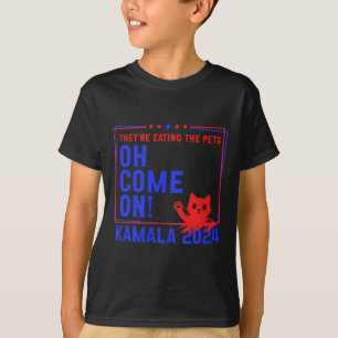 Camiseta ¡Están comiendo a los perros! ¡Gatos! ¡mascotas! K