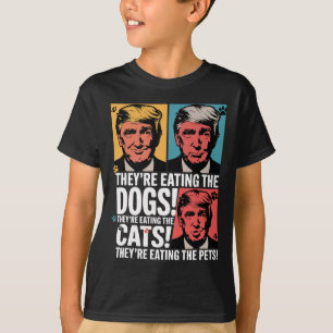 Camiseta Están comiendo a los perros Trump contra Kamala 20
