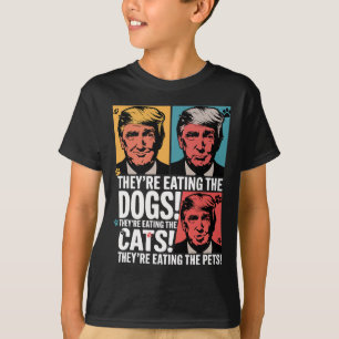 Camiseta Están comiendo a los perros Trump contra Kamala 20