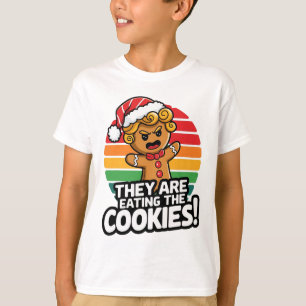 Camiseta Están Comiendo El Humor De Los Navidades De Pan De